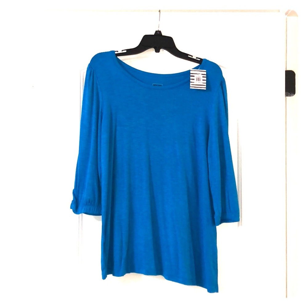 Blue 3/4 sleeve top